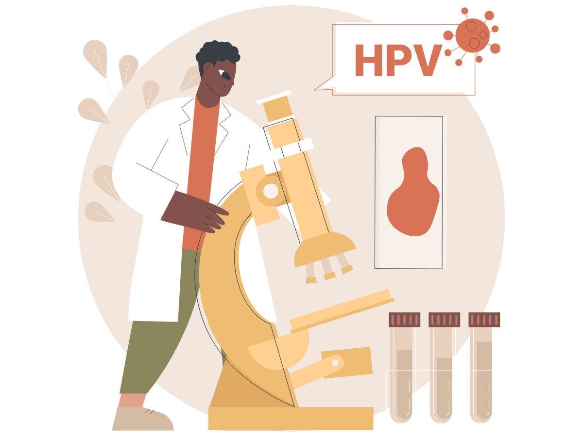 HPV animácia s mikroskopom a výskumom