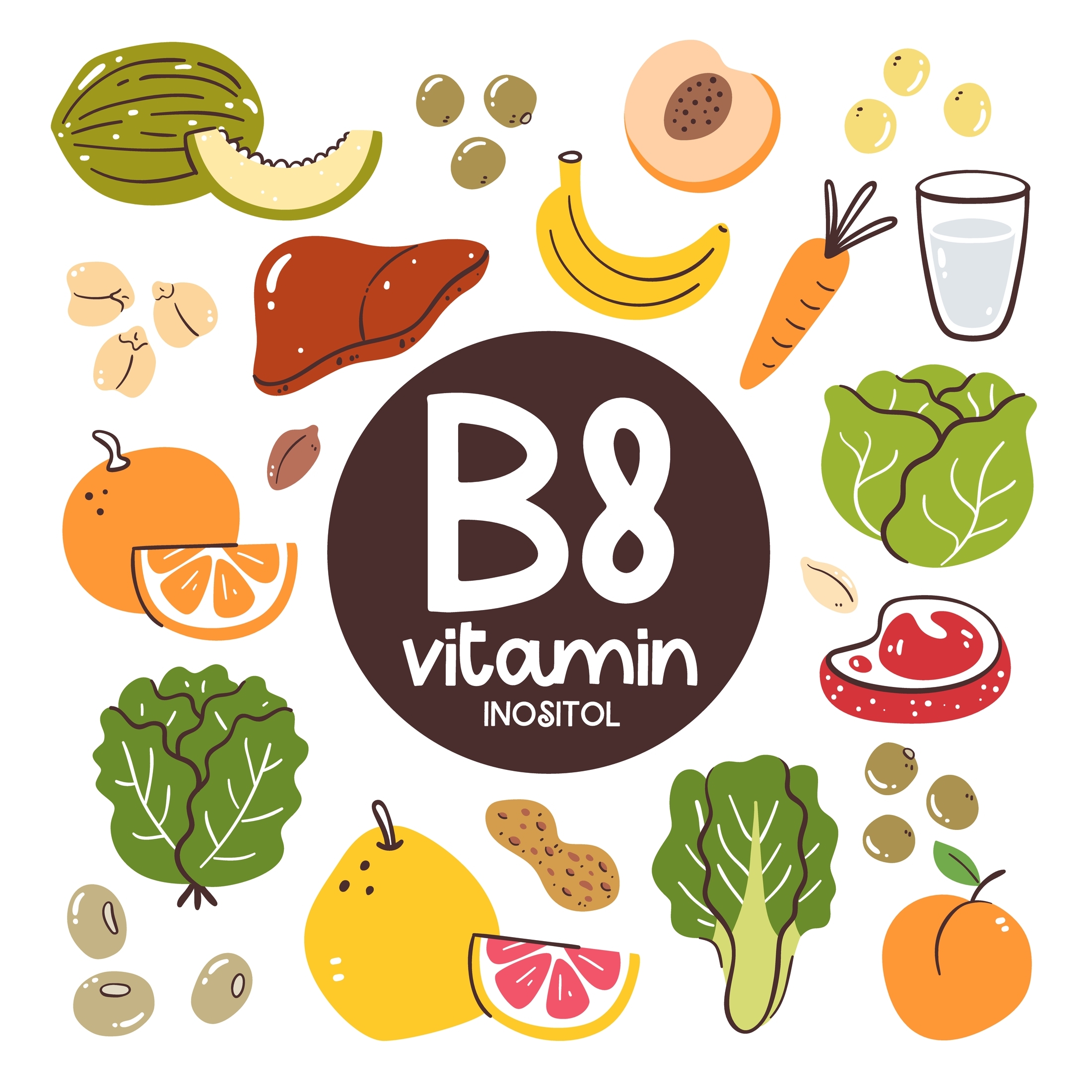 Vitamín B8 potraviny