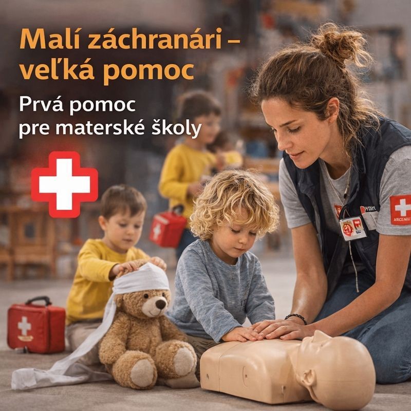Vzdelávanie detí prirodzene rozvíja empatiu, odvahu pomôcť a znižuje strach z neznámych situácií už od útleho veku. Zdroj foto: educamillus.sk Školenie detí