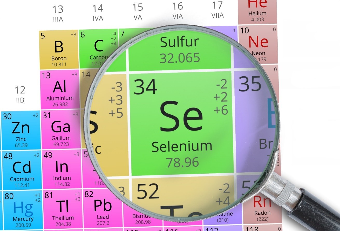 Selén v periodickej tabuľke chemických prvkov