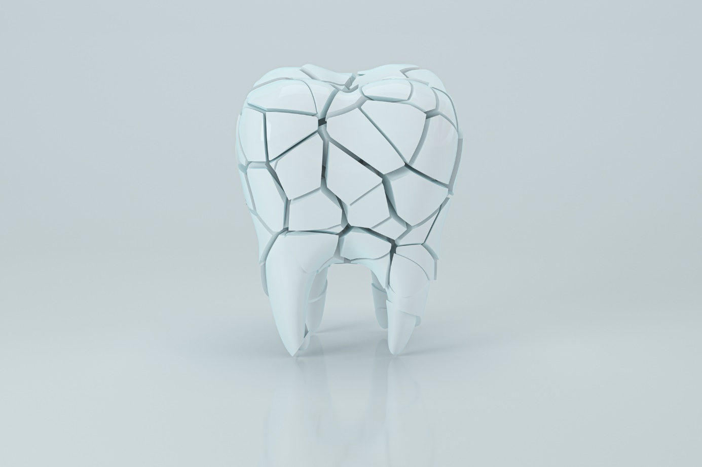 Zub a znázornenie zubných kanálikov/chodbičiek - anatomicko schematické znázornenie