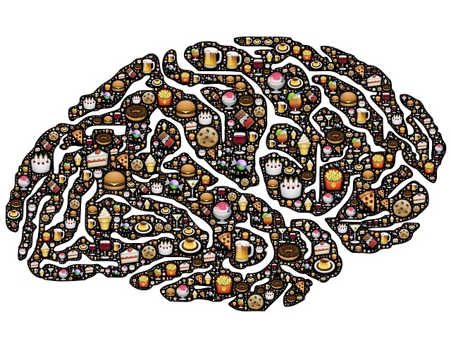 Mozog s potlačou jedla