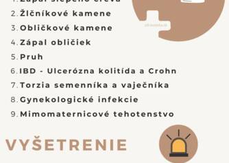 Infografika: 9 príčin bolesti v pravom boku
